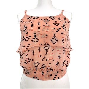 Charlotte Russe peach cami top size M